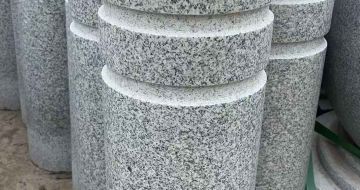 台州 芝麻白花岗岩挡车柱、隔离柱多少钱