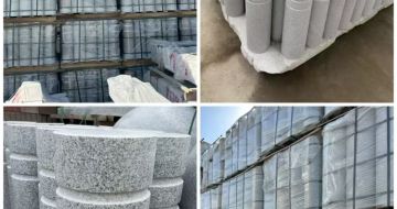 台州 芝麻白花岗岩挡车柱、隔离柱多少钱