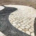台州 黄金麻冰裂缝室外铺装效果完美展示