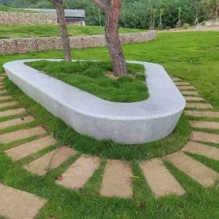 台州 芝麻白光面整石坐凳