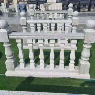 台州 别墅石材栏杆特写