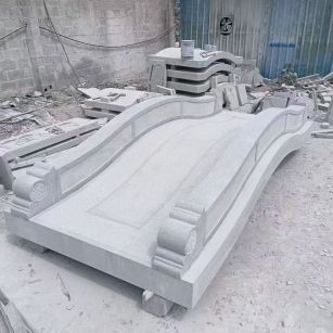 台州 芝麻灰花岗岩园林景观 小石桥