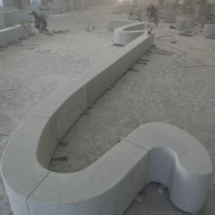 台州 花岗岩整石坐凳拼装