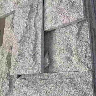 台州 芝麻白自然面花岗岩成品板