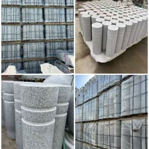 台州 芝麻白花岗岩挡车柱、隔离柱多少钱