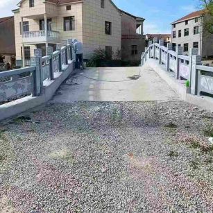 台州 芝麻灰花岗岩桥栏杆