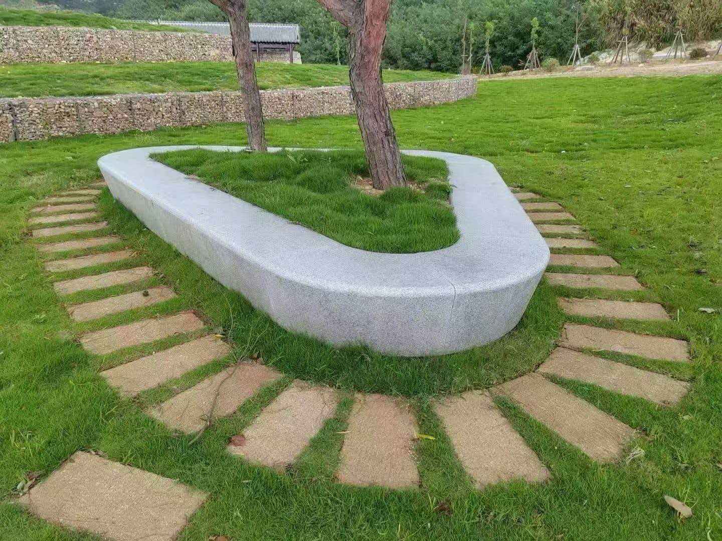 台州 芝麻白光面整石坐凳