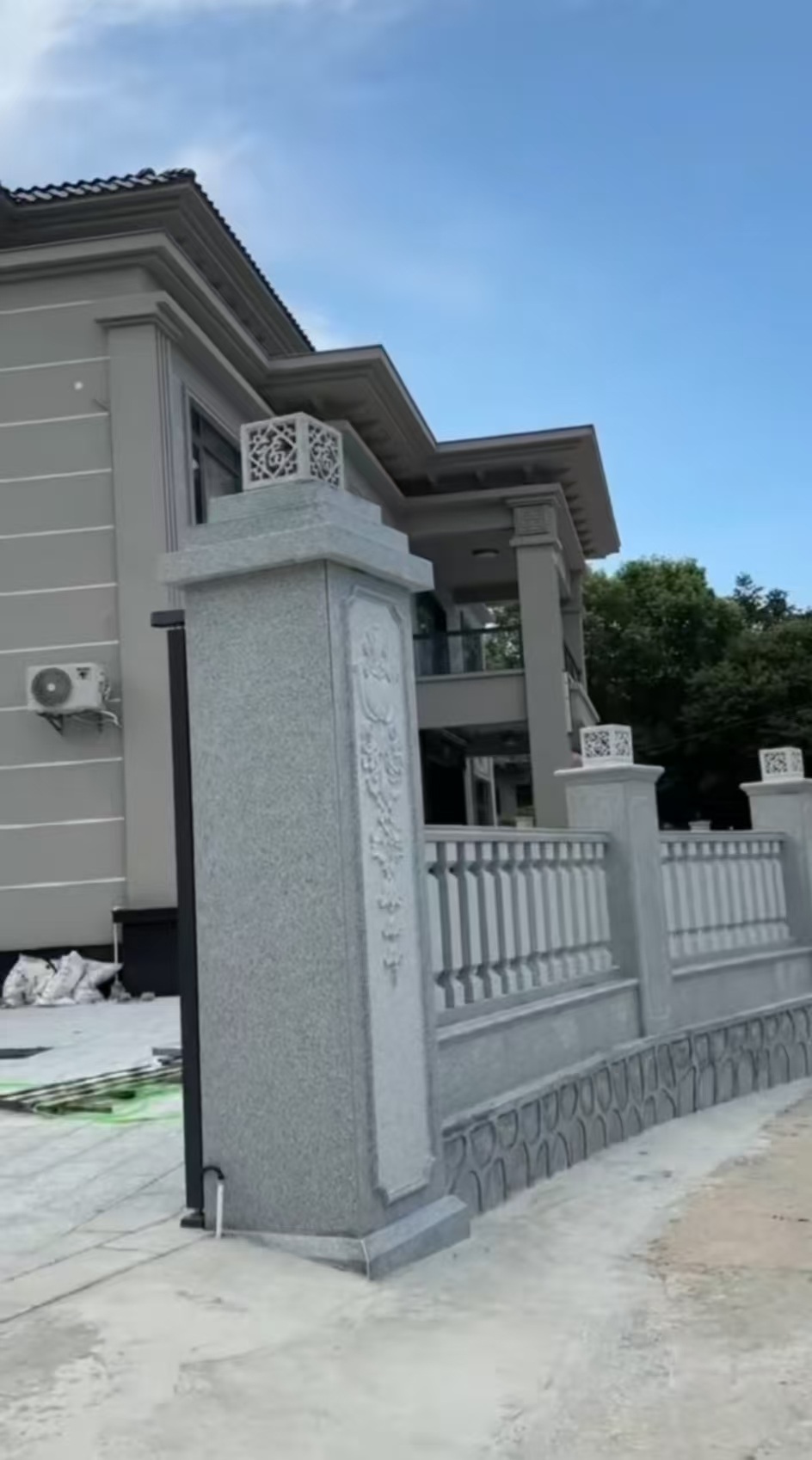 台州 芝麻白别墅围墙栏杆，私人订制